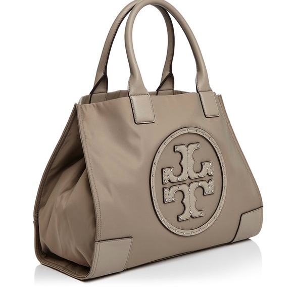 Tory Burch Ella Large Beige Tote Bag - Picture 1 of 9